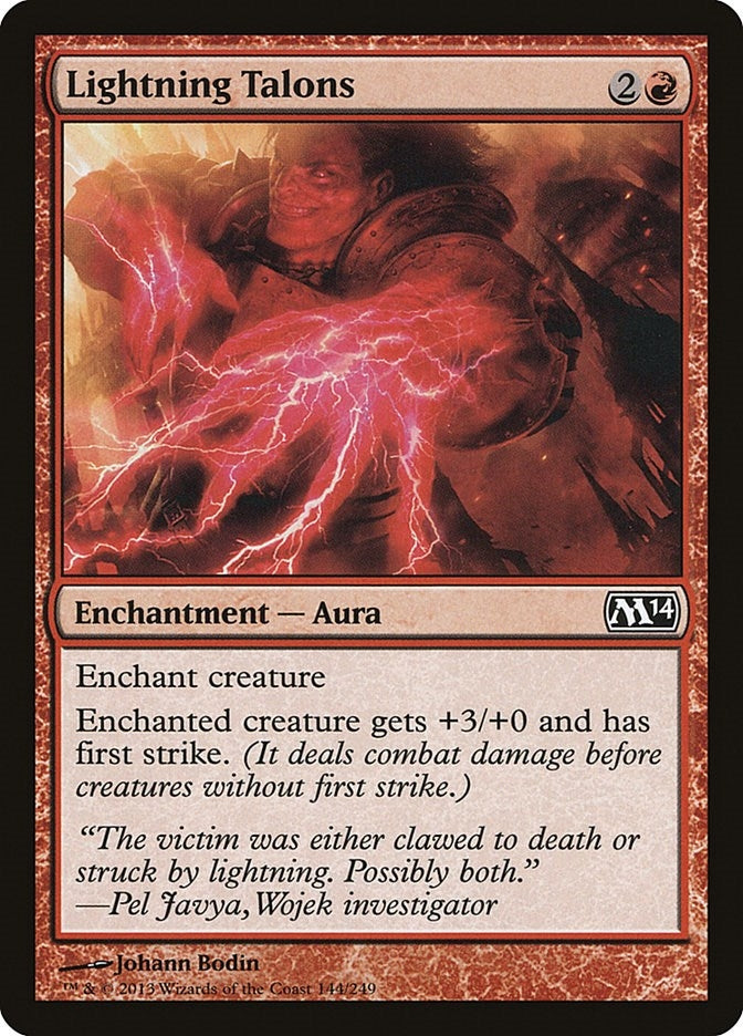 Image for Lightning Talons (Magic 2014 (M14)) (144) - Magic: The Gathering