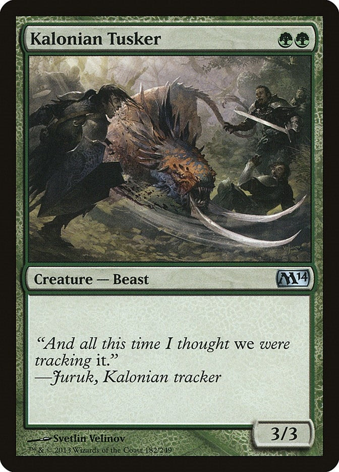 Image for Kalonian Tusker (Magic 2014 (M14)) (182) - Magic: The Gathering