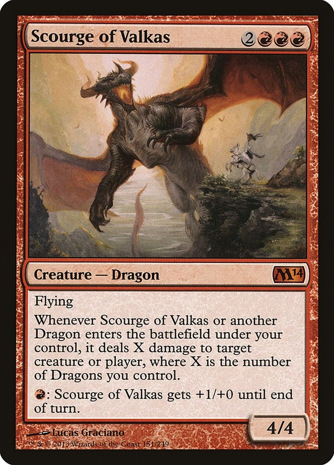 Image for Scourge of Valkas (Magic 2014 (M14)) (151) - Magic: The Gathering