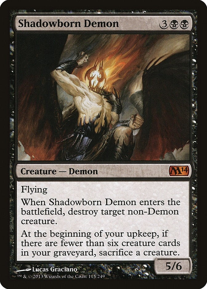 Image for Shadowborn Demon (Magic 2014 (M14)) (115) - Magic: The Gathering