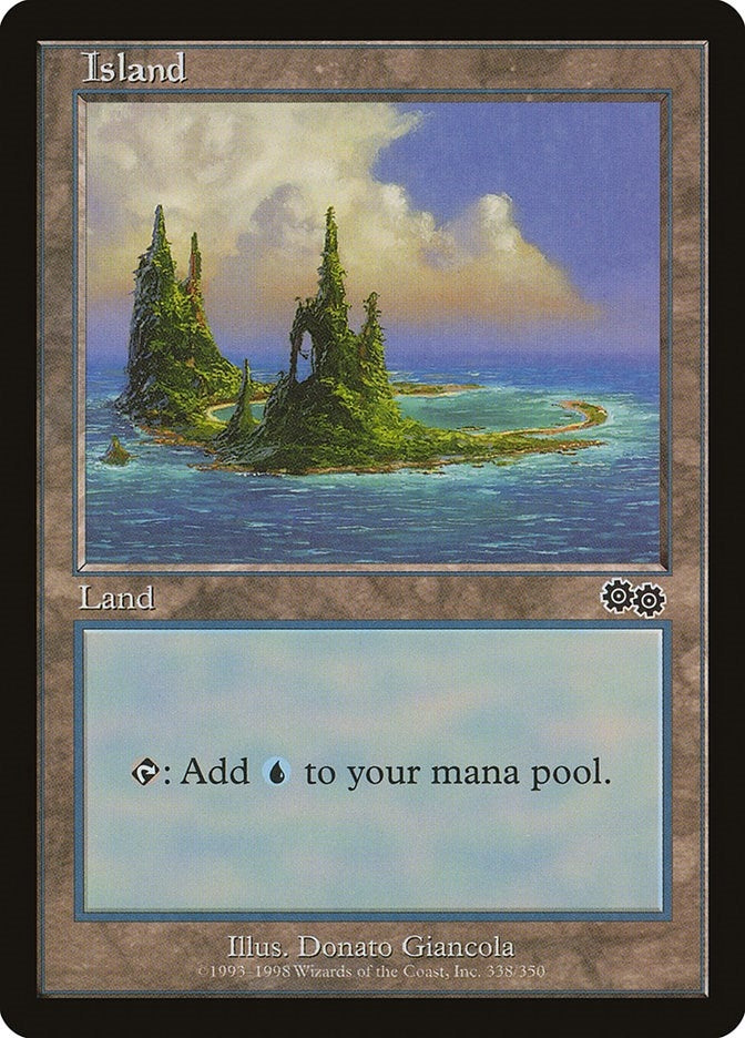 Image for Island (338) (Urza's Saga) (338) - Magic: The Gathering