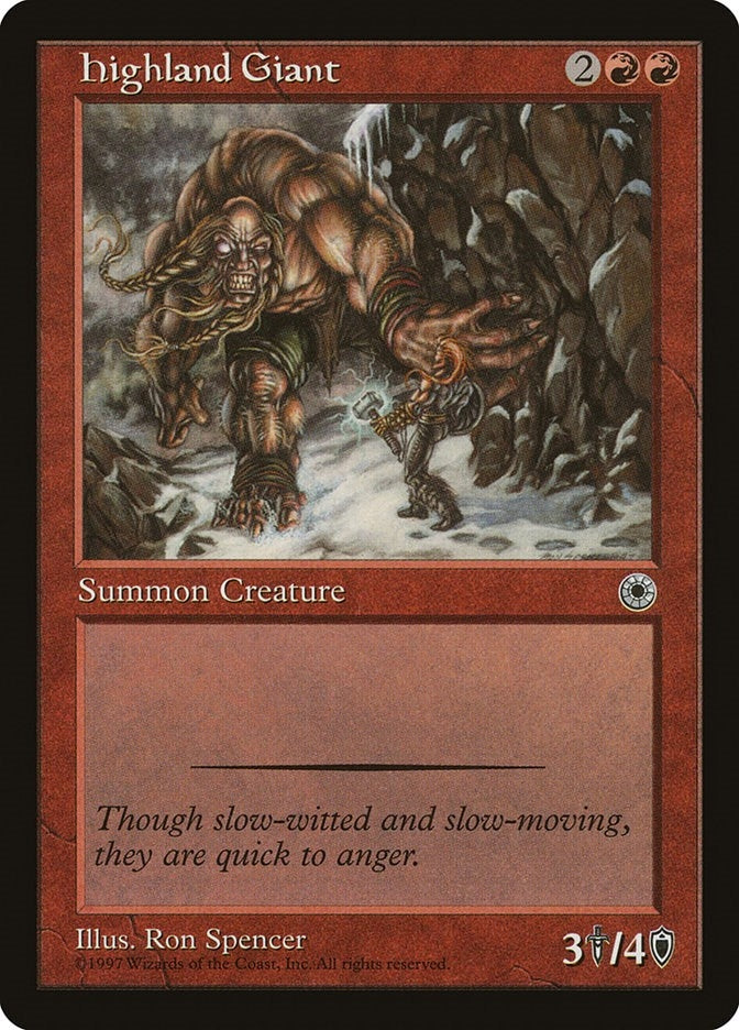 Image for Highland Giant (Portal) - Magic: The Gathering