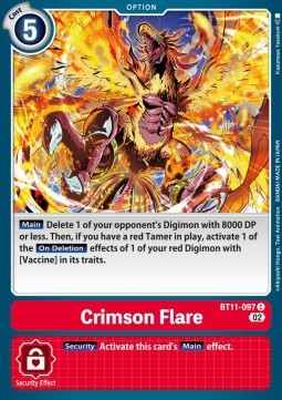 Crimson Flare (BT11-097) (V.1) - Dimensional Phase (Common) [BT-11-097]