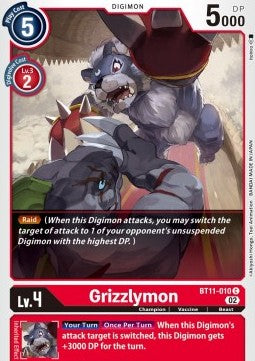 Grizzlymon (BT11-010) (V.1) - Dimensional Phase (Common) [BT-11-010]