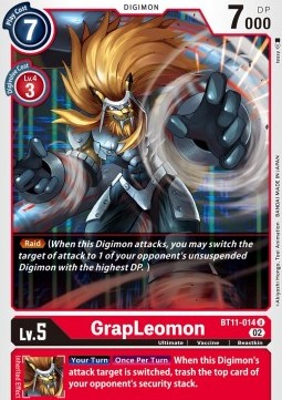 GrapLeomon (BT11-014) (V.1) - Dimensional Phase (Uncommon) [BT-11-014]