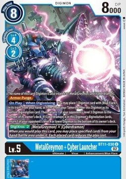 MetalGreymon + Cyber Launcher (BT11-030) (V.1) - Dimensional Phase (Uncommon) [BT-11-030]