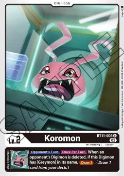Koromon (BT11-005) (V.1) - Dimensional Phase (Uncommon) [BT-11-005]