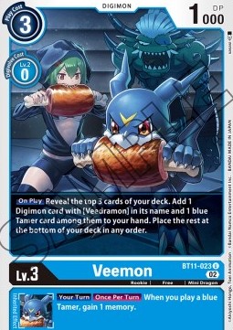 Veemon (BT11-023) (V.1) - Dimensional Phase (Uncommon) [BT-11-023]