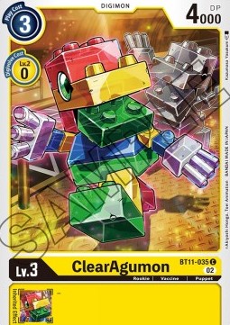 ClearAgumon (BT11-035) (V.1) - Dimensional Phase (Common) [BT-11-035]