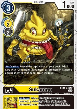 Sukamon (BT11-040) (V.1) - Dimensional Phase (Uncommon) [BT-11-040]