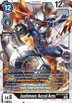 Justimon: Accel Arm (BT11-073) (V.1) - Dimensional Phase (Uncommon) [BT-11-073]
