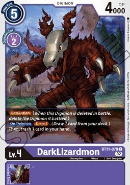 DarkLizardmon (BT11-079) (V.1) - Dimensional Phase (Common) [BT-11-079]