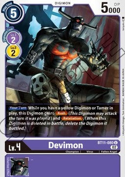 Devimon (BT11-080) (V.1) - Dimensional Phase (Uncommon) [BT-11-080]