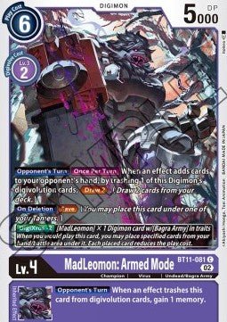 MadLeomon: Armed Mode (BT11-081) (V.1) - Dimensional Phase (Common) [BT-11-081]