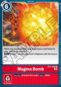 Magma Bomb (BT11-096) (V.1) - Dimensional Phase (Common) [BT-11-096]