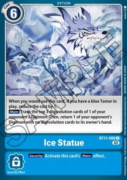 Ice Statue (BT11-099) (V.1) - Dimensional Phase (Common) [BT-11-099]