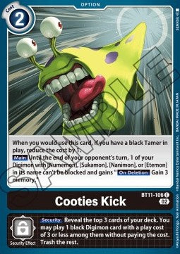 Cooties Kick (BT11-106) - Dimensional Phase (Common) [BT-11-106]
