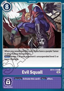 Evil Squall (BT11-110) (V.1) - Dimensional Phase (Common) [BT-11-110]