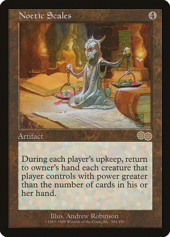 Image for Noetic Scales (Urza's Saga) (304) - Magic: The Gathering