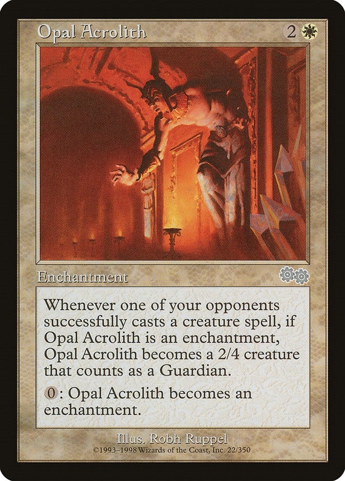 Image for Opal Acrolith (Urza's Saga) (22) - Magic: The Gathering
