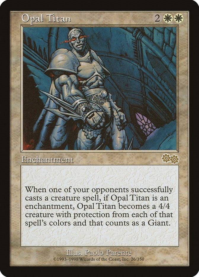 Image for Opal Titan (Urza's Saga) (26) - Magic: The Gathering