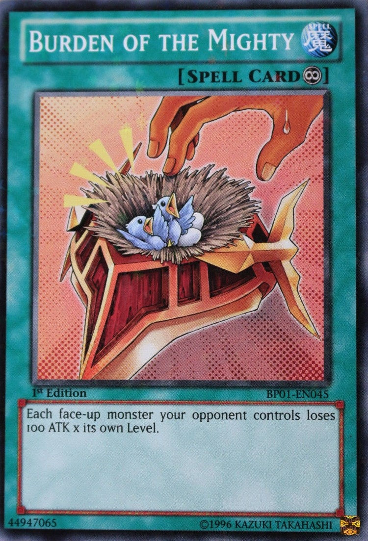 Image for Burden of the Mighty (Starfoil) (Battle Pack: Epic Dawn) (BP01-EN045) - YuGiOh