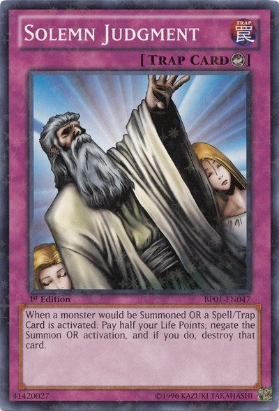 Image for Solemn Judgment (Starfoil) (Battle Pack: Epic Dawn) (BP01-EN047) - YuGiOh