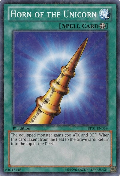 Image for Horn of the Unicorn (Starfoil) (Battle Pack: Epic Dawn) (BP01-EN069) - YuGiOh