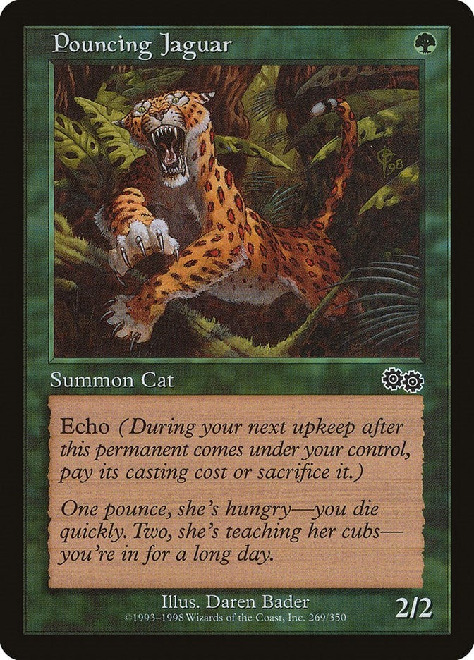 Image for Pouncing Jaguar (Urza's Saga) (269) - Magic: The Gathering