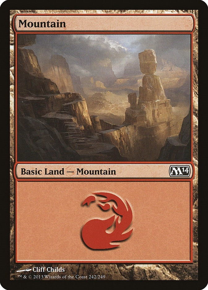 Image for Mountain (242) (Magic 2014 (M14)) (242) - Magic: The Gathering