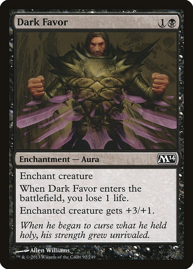 Image for Dark Favor (Magic 2014 (M14)) (92) - Magic: The Gathering