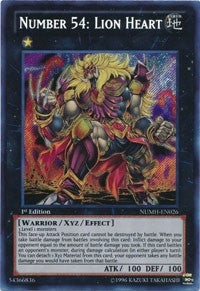 Image for Number 54: Lion Heart (Number Hunters) (NUMH-EN026) - YuGiOh