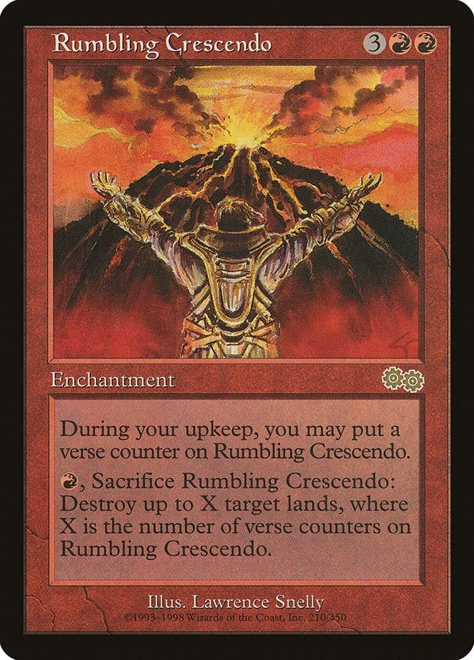 Image for Rumbling Crescendo (Urza's Saga) (210) - Magic: The Gathering