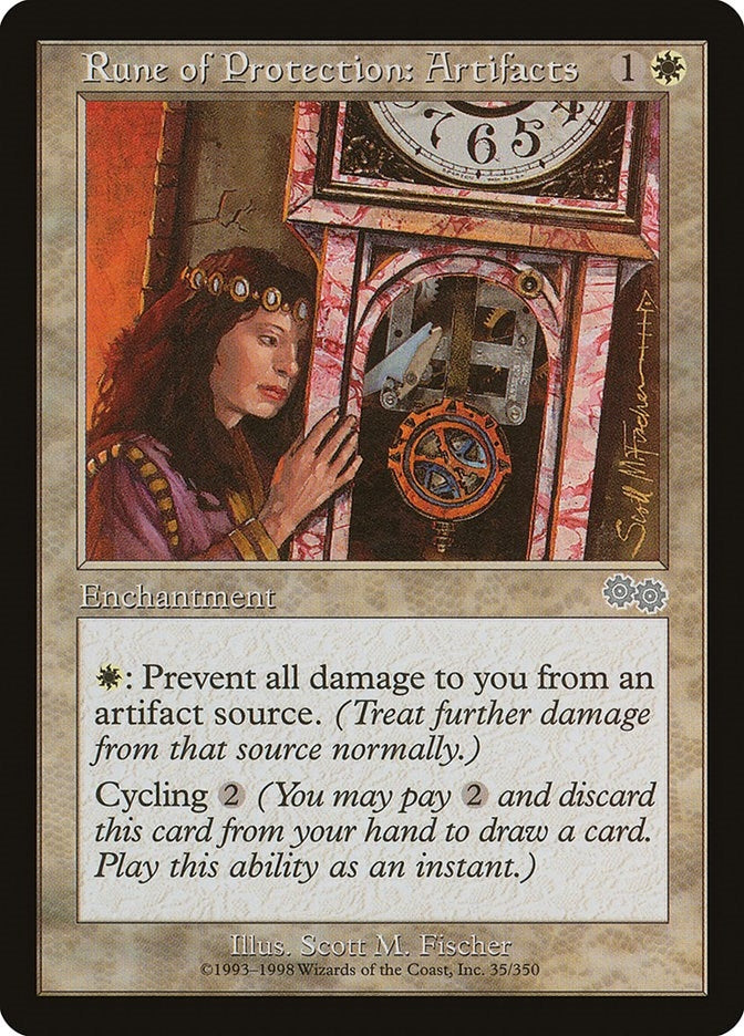 Image for Rune of Protection: Artifacts (Urza's Saga) (35) - Magic: The Gathering