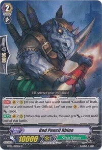 Image for Red Pencil Rhino (BT07: Rampage of the Beast King) (BT07/045EN) - Cardfight Vanguard