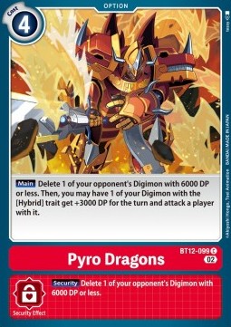 Pyro Dragons (BT12-099) - Across Time (Common) [BT-12-099]