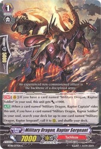 Image for Military Dragon, Raptor Sergeant (BT08: Blue Storm Armada) (BT08/077EN) - Cardfight Vanguard