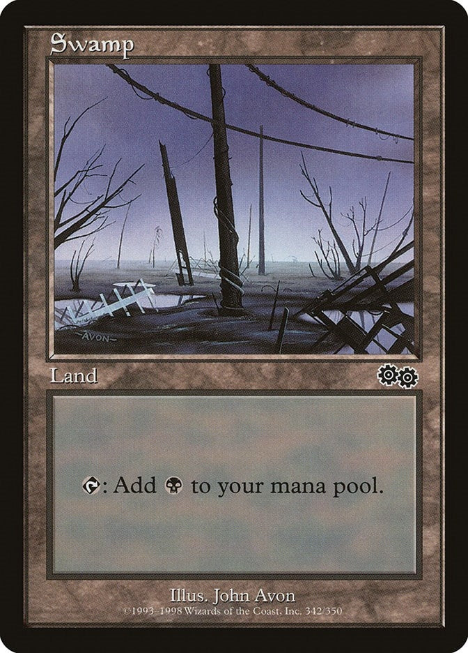 Image for Swamp (342) (Urza's Saga) (342) - Magic: The Gathering
