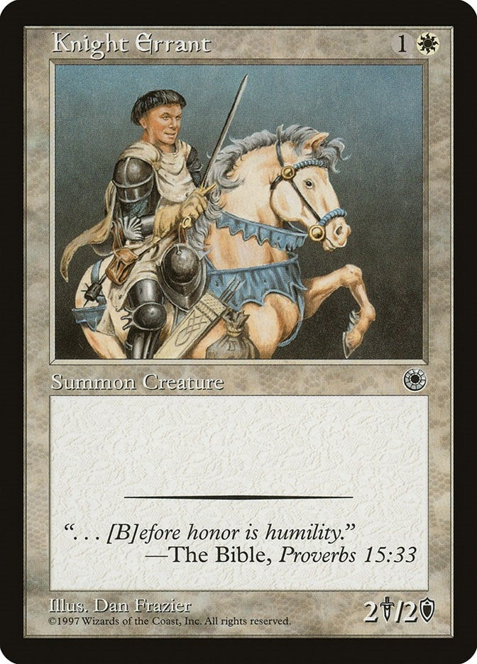 Image for Knight Errant (Portal) - Magic: The Gathering