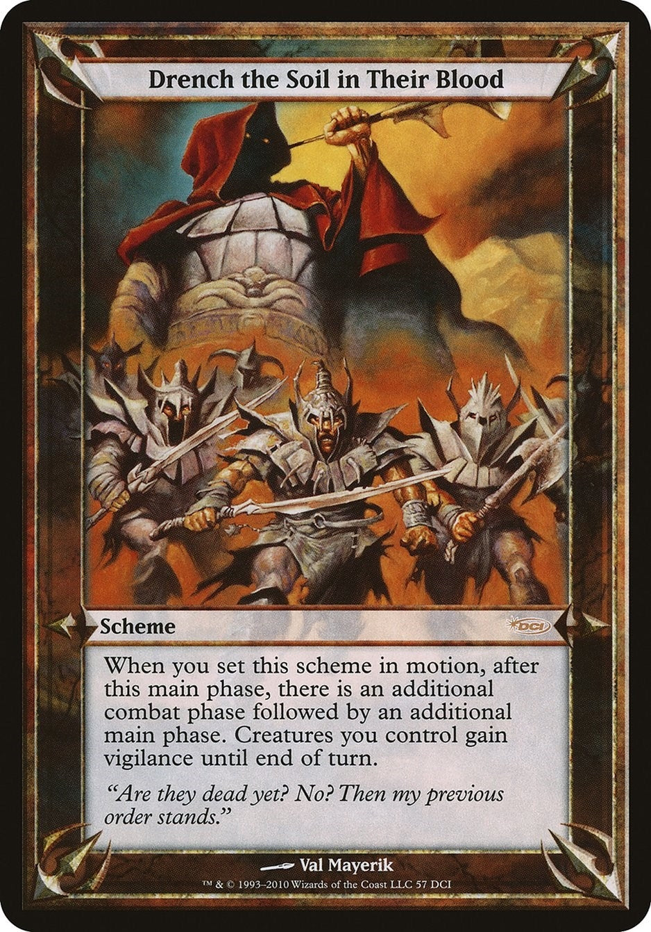 Image for Drench the Soil in Their Blood (WPN & Gateway) (Oversize Cards) - Magic: The Gathering