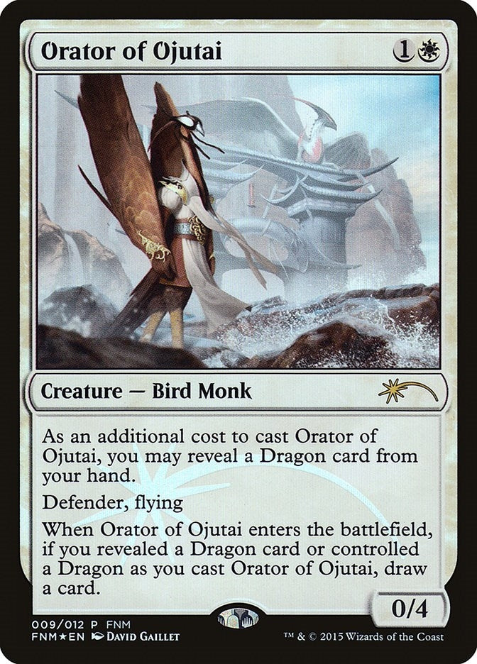 Image for Orator of Ojutai (FNM Promos) (9) - Magic: The Gathering