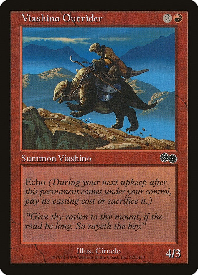 Image for Viashino Outrider (Urza's Saga) (223) - Magic: The Gathering