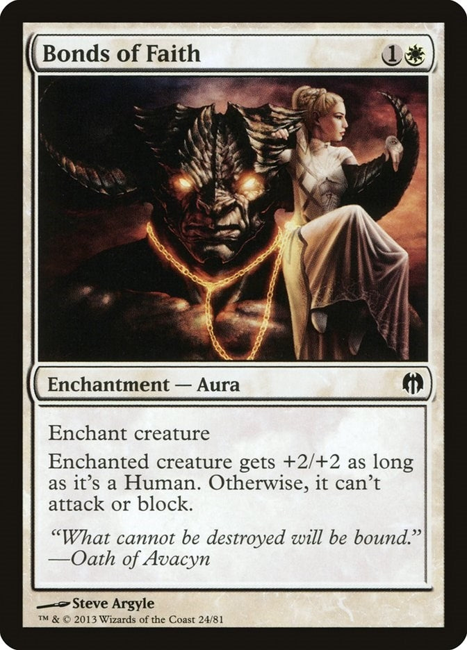 Image for Bonds of Faith (Duel Decks: Heroes vs. Monsters) (24) - Magic: The Gathering