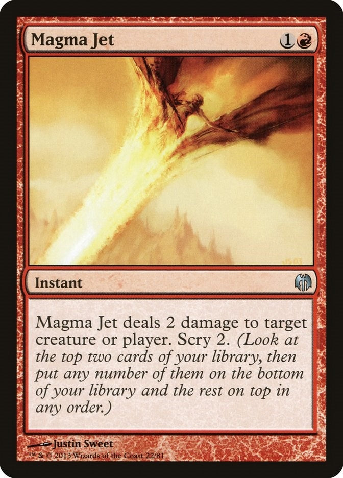 Image for Magma Jet (Duel Decks: Heroes vs. Monsters) (22) - Magic: The Gathering