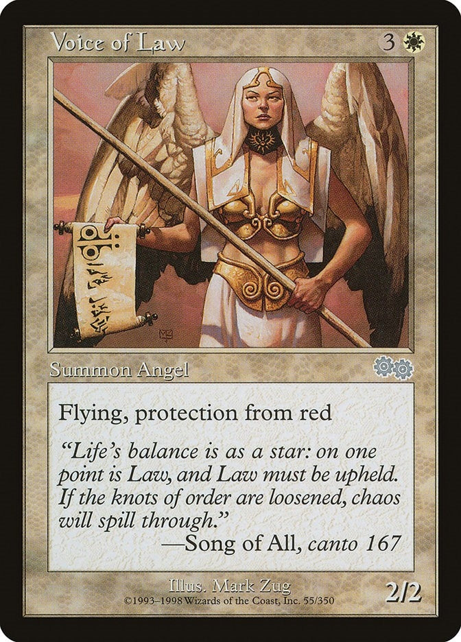 Image for Voice of Law (Urza's Saga) (55) - Magic: The Gathering