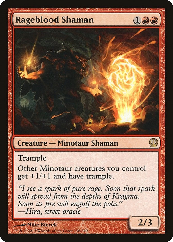 Image for Rageblood Shaman (Theros) (138) - Magic: The Gathering