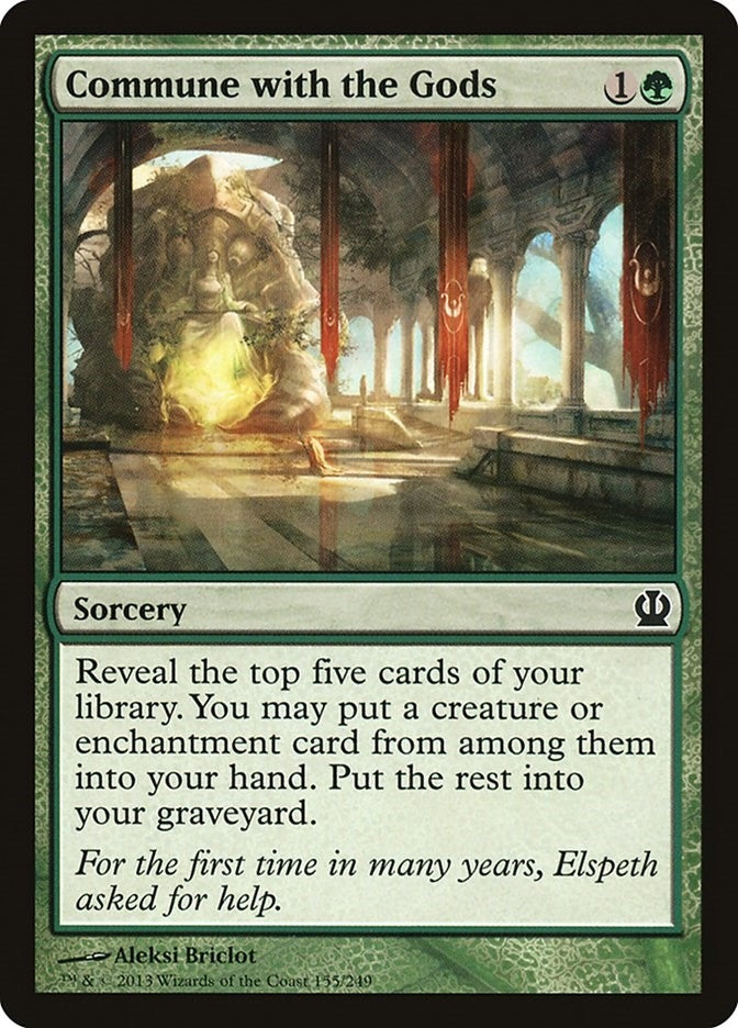 Image for Commune with the Gods (Theros) (155) - Magic: The Gathering