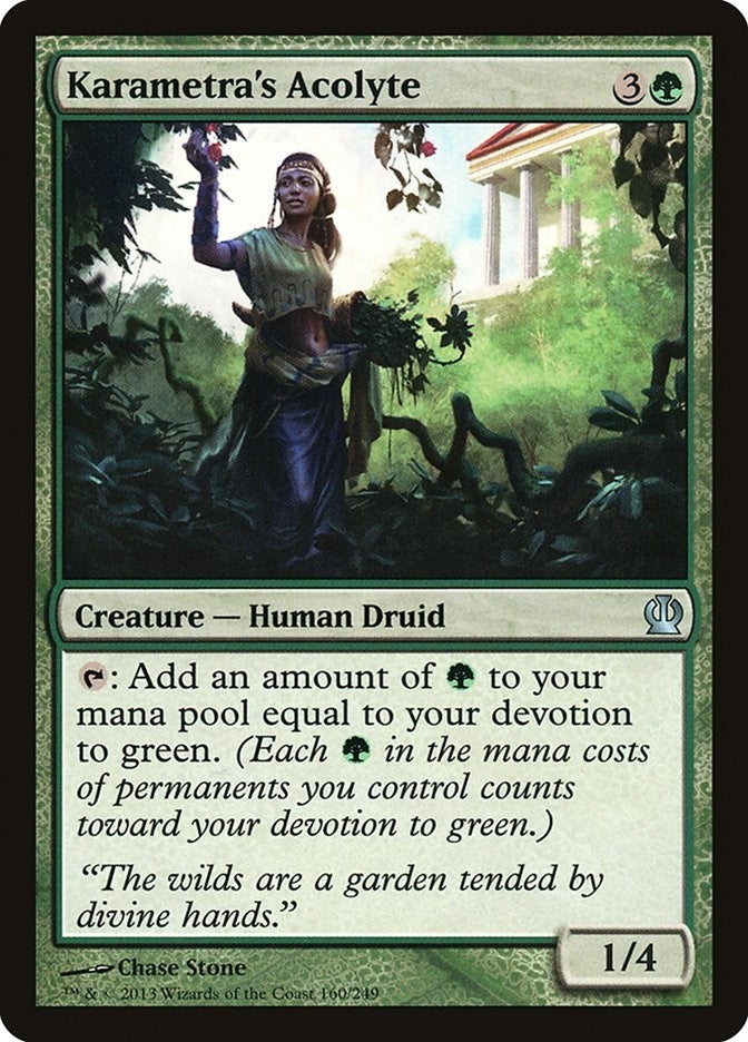 Image for Karametra's Acolyte (Theros) (160) - Magic: The Gathering