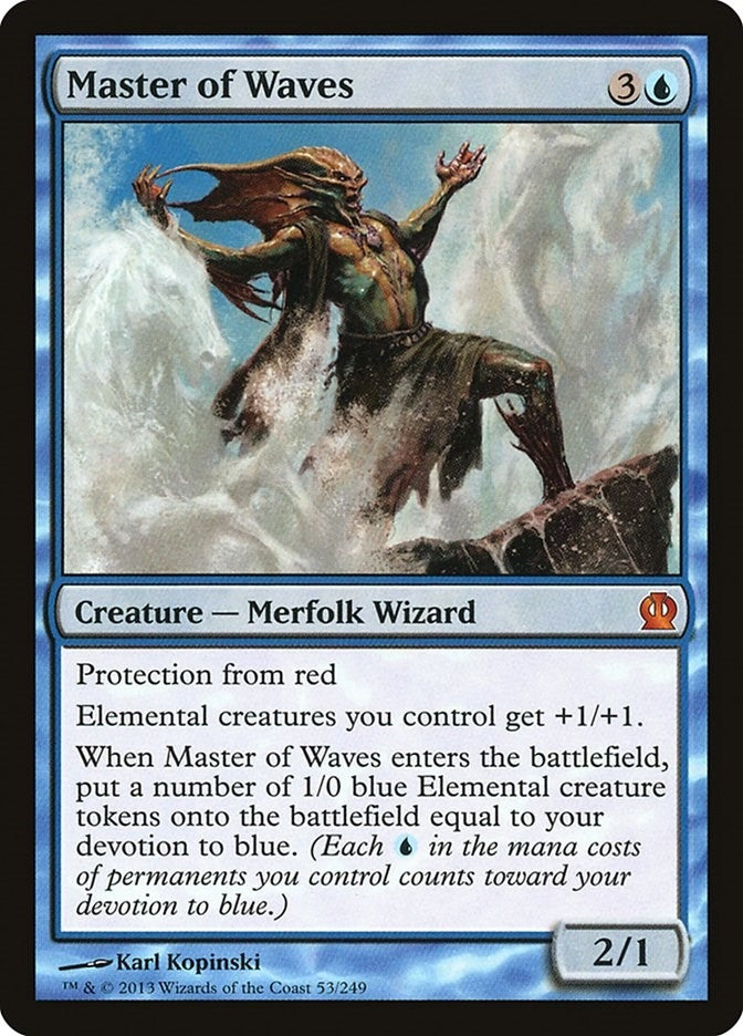 Image for Master of Waves (Theros) (53) - Magic: The Gathering