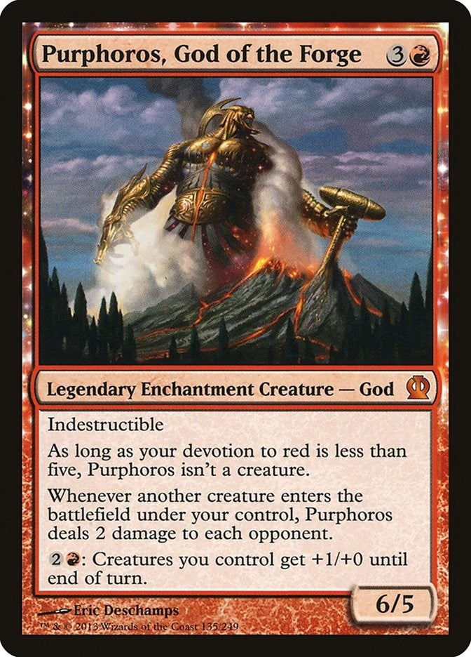 Image for Purphoros, God of the Forge (Theros) (135) - Magic: The Gathering